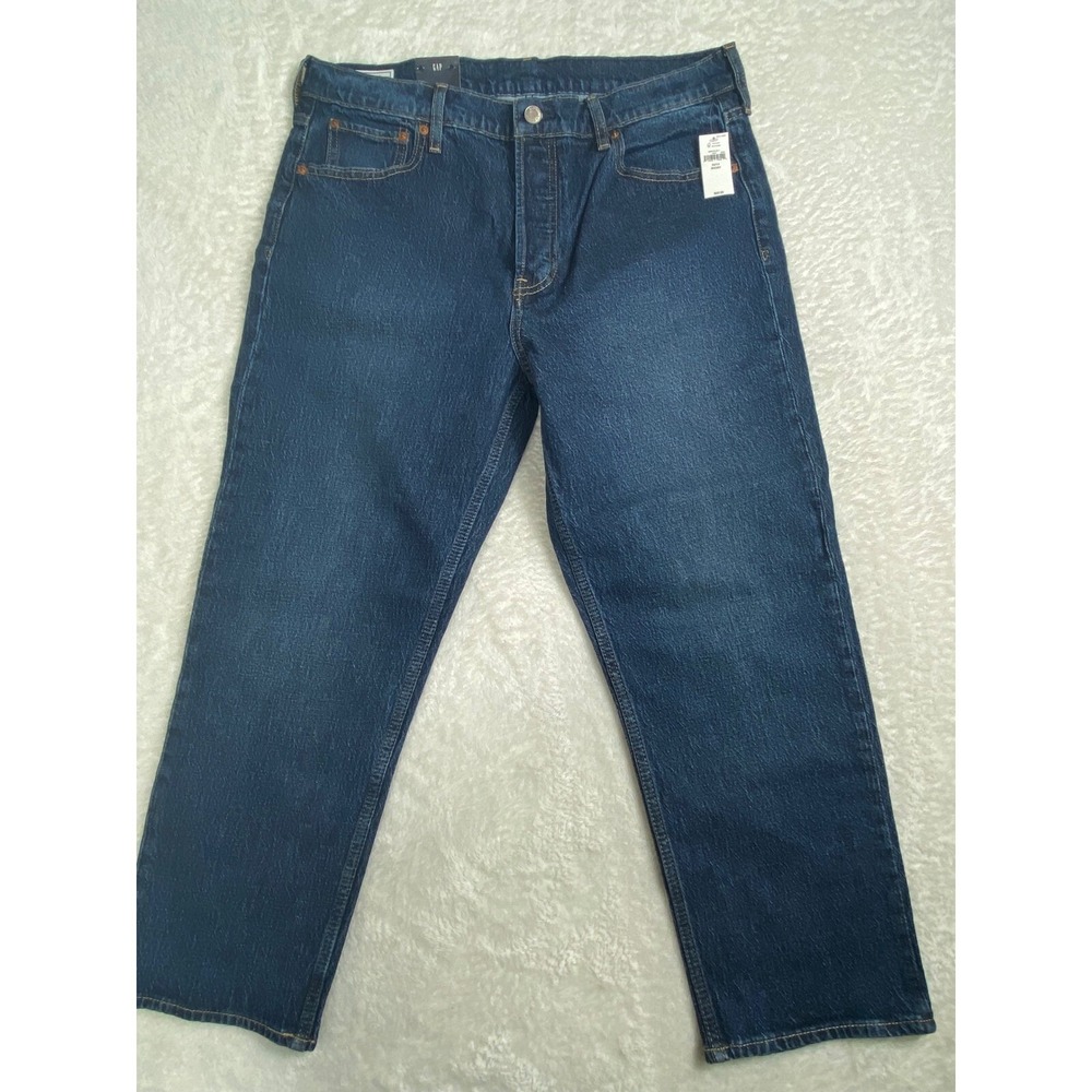 GAP Cheeky Straight Jeans Women's Size 32/14s High Rise Dark‎ Wash Denim NWT